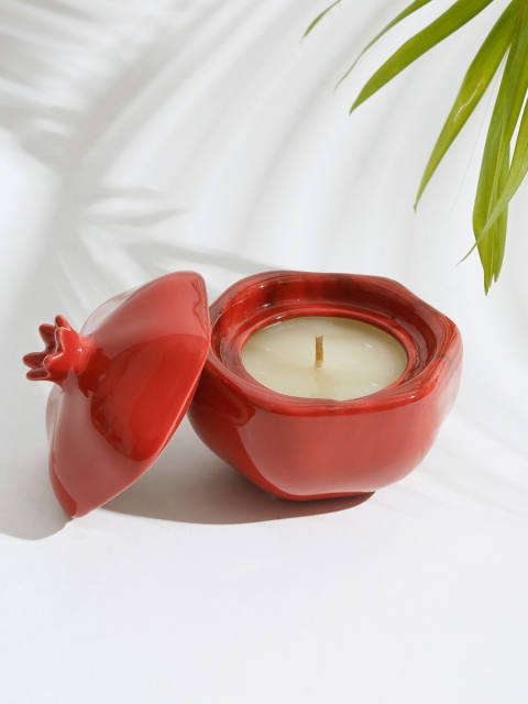 

Fabindia Red Solid Ceramic Wax Candle