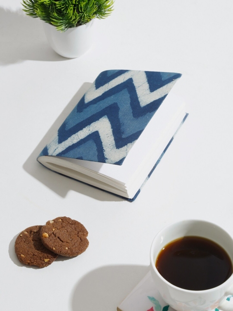 

Fabindia Blue & White Global Boho Printed A6 Journal