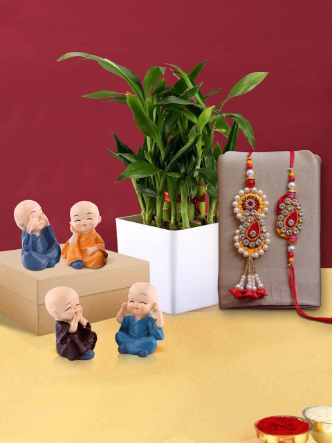 

TIED RIBBONS Rakhi Gift Set, Multi