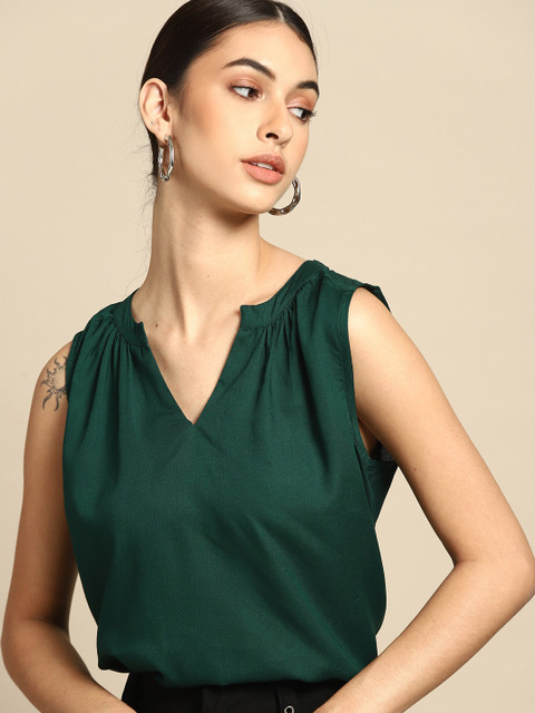 

all about you Green Regular Top