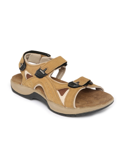 

Woodland Men Tan Brown Leather Sandals