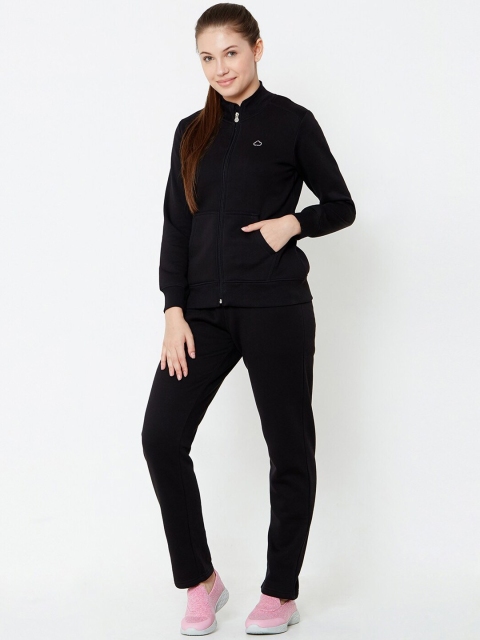 

Sweet Dreams Women Black Solid Tracksuit