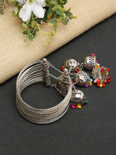 

NEUDIS Women Silver-Toned Silver-Plated Bangle-Style Bracelet