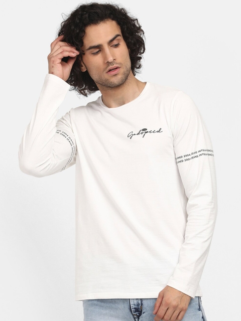 

V2 Value & Variety Men White Typography Printed T-shirt