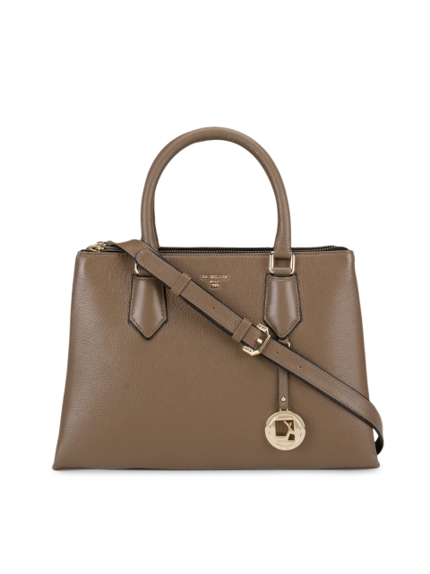 

Da Milano Women Brown Leather Structured Handheld Bag