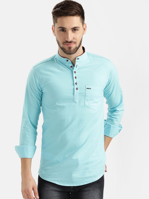 

V2 Value & Variety Men Blue Straight Kurta