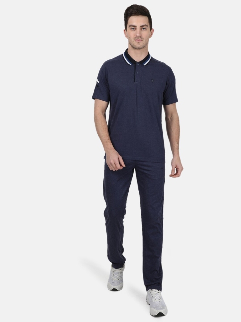 

Monte Carlo Men Navy Blue & White T-shirt with Trousers