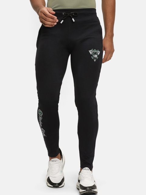 

V2 Value & Variety Men Navy Blue Typography Printed Cotton Slim-Fit Running Joggers