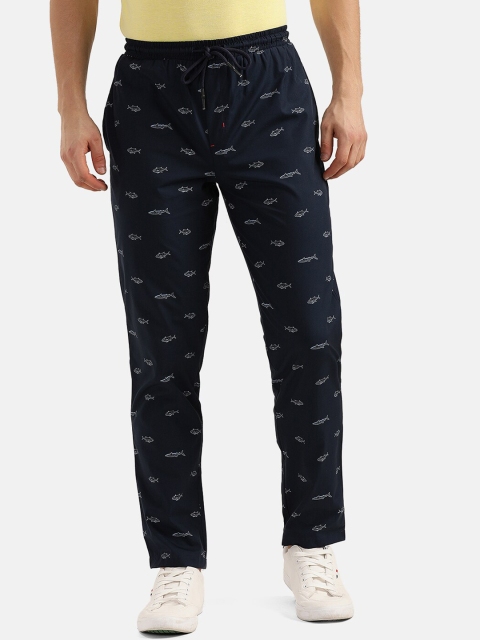 

V2 Value & Variety Navy Blue Printed Lounge Pant