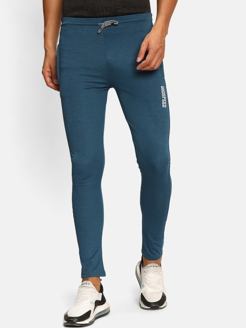 

V2 Value & Variety Men Blue Typography Printed Slim-Fit Joggers