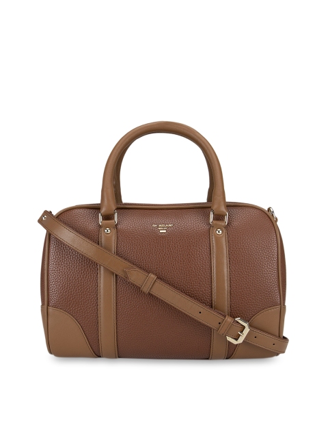 

Da Milano Women Brown Leather Structured Satchel Bag