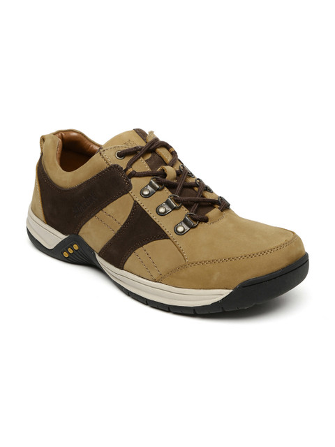 

Stardox Men Brown Colourblock Leather Casual Shoes
