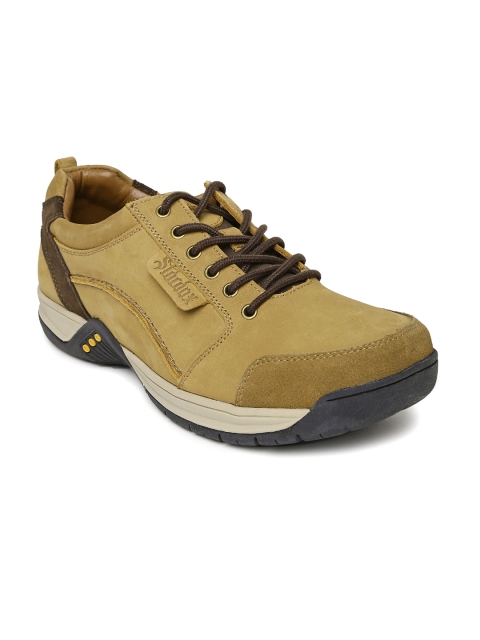 

Stardox Men Brown Solid Leather Sneakers