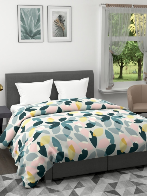 

BIANCA Multicoloured Floral Microfiber AC Room 120 GSM Double Bed Comforter, Multi