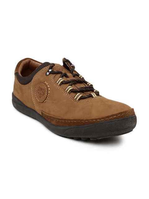 

Stardox Men Tan Brown Solid Leather Sneakers