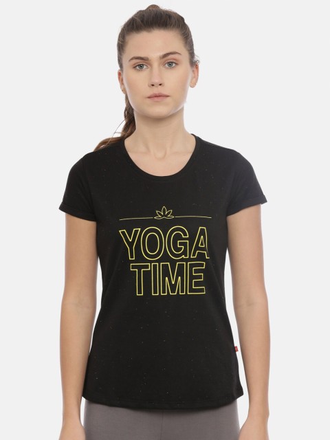 

GOLDSTROMS Women Black Typography Printed T-shirt