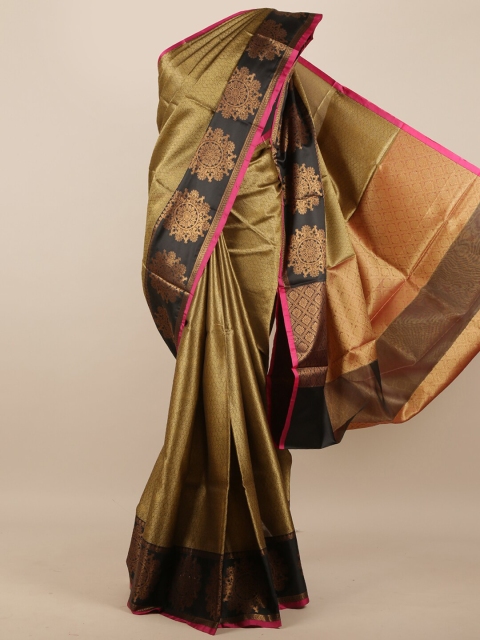 

Pothys Women Brown & Black Woven Designed Saree