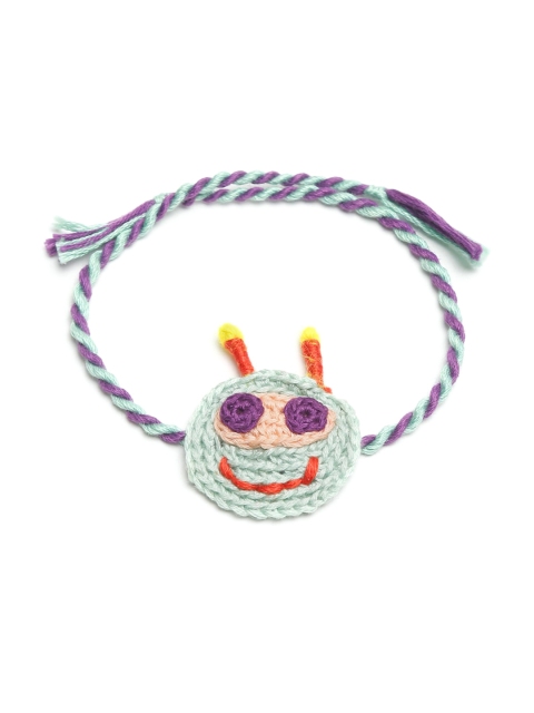 

Bodh Design Green & Purple Happy Handmade Rakhi