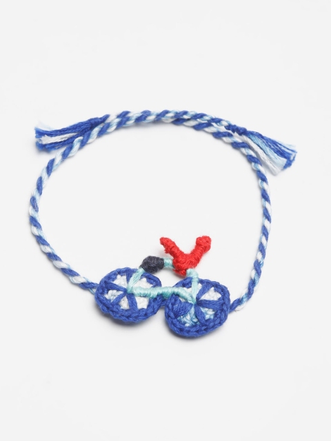 

Bodh Design Blue & White Cycle Handmade Rakhi