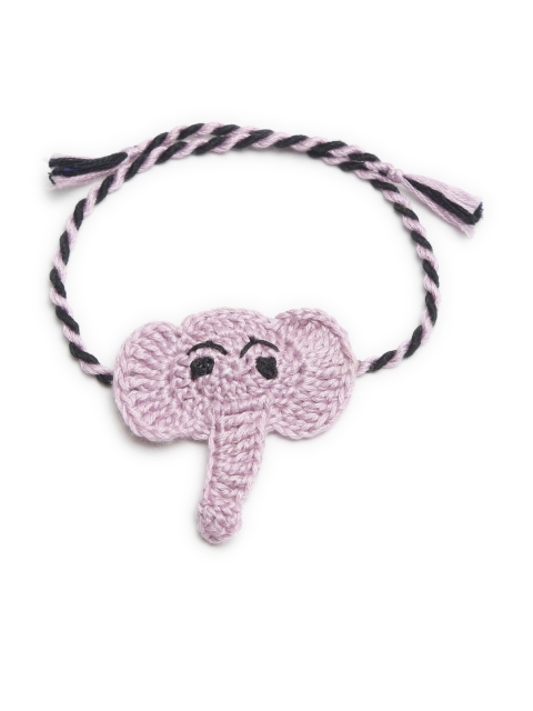 

Bodh Design Purple Elephant Handmade Rakhi