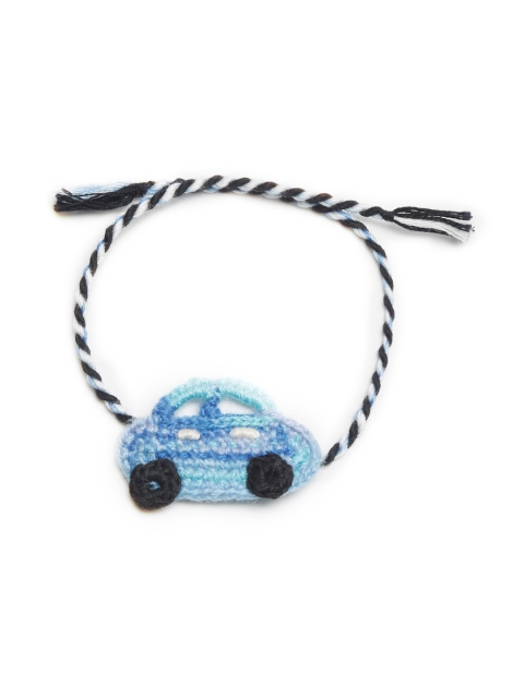 

bodh Design Blue & White Super Car Handmade Rakhi