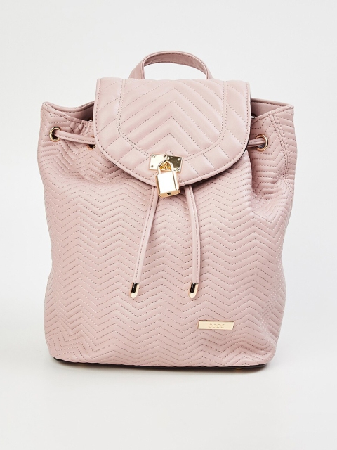 

CODE by Lifestyle Women Pink Embroidered Backpack