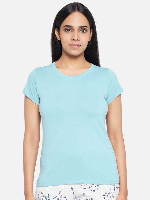

Dreamz by Pantaloons Women Blue Lounge Tshirt