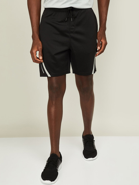 

Kappa Men Black Mid-Rise Sports Shorts