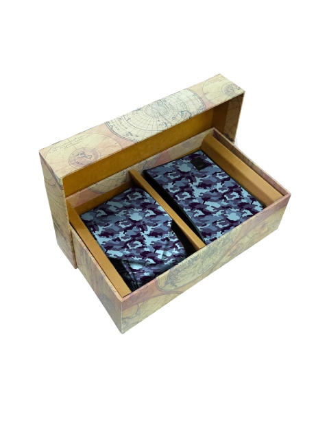

Blacksmith Blue Camo RFID Wallet and Matching Tie Gift Set
