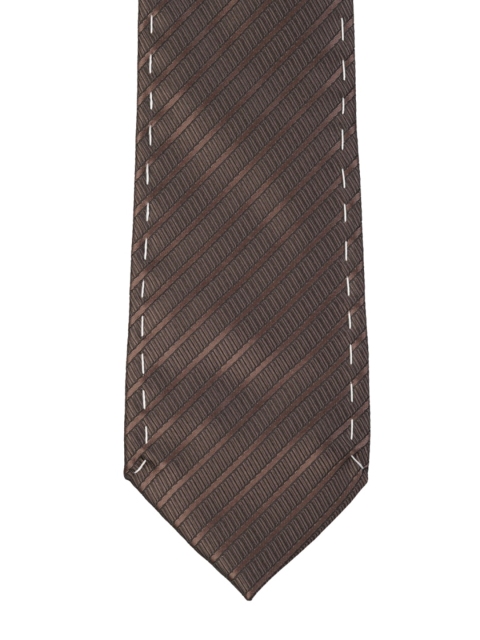 

Alvaro Castagnino Men Brown Striped Broad Tie