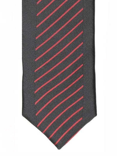 

Alvaro Castagnino Men Black & Red Striped Broad Tie