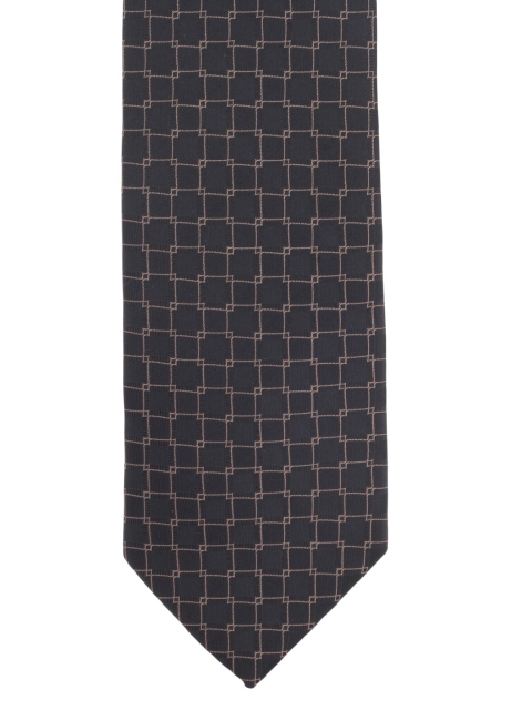 

Alvaro Castagnino Men Black & Brown Checked Broad Tie