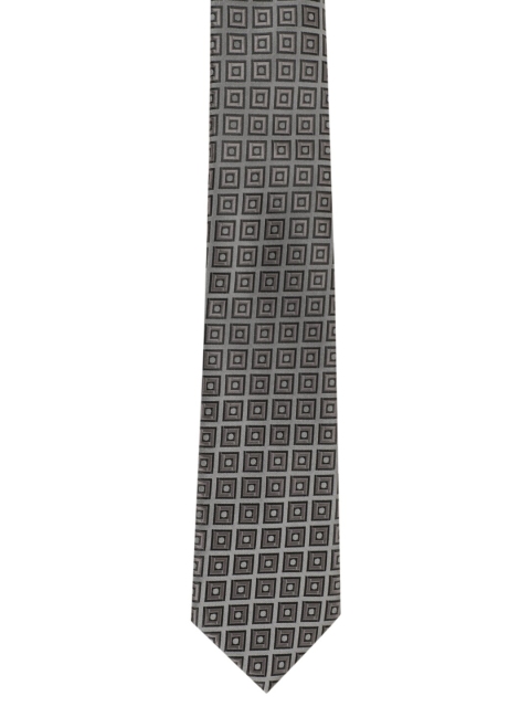 

Alvaro Castagnino Men Grey Checked Broad Tie
