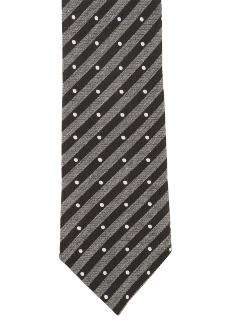 

Alvaro Castagnino Men Black & Grey Broad Tie