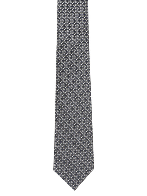 

Alvaro Castagnino Men Grey & White Printed Broad Tie