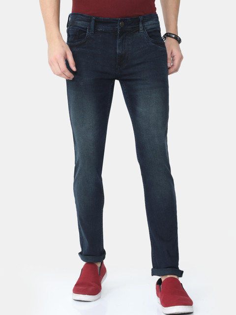 

VUDU Men Navy Blue Slim Fit Light Fade Stretchable Jeans