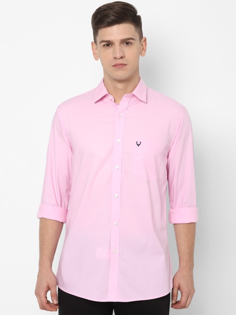 

Allen Solly Men Pink Slim Fit Casual Shirt
