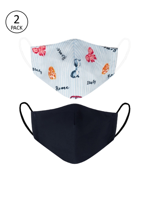 

VEA Kids Pack of 2 Soft Cotton 5 Layered Filtration Face Mask, Blue
