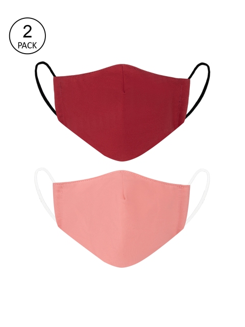

VEA Kids Pack of 2 Pink & Red Cotton 5 Layered Filtration Face Mask