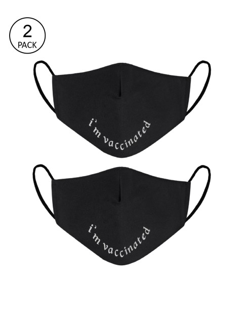 

VEA Black Pack of 2 Adults Soft Cotton 5 Layered Filtration Face Mask