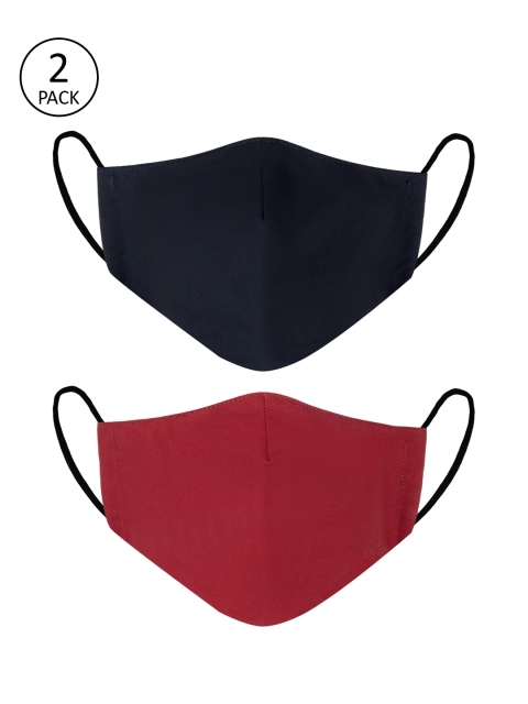 

VEA Kids Pack of 2 Soft Cotton 5 Layered Filtration Face Mask, Red