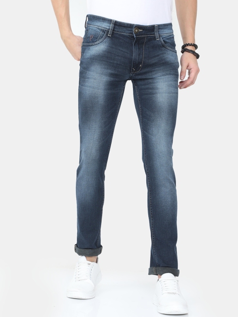 

VUDU Men Navy Blue Slim Fit Heavy Fade Jeans