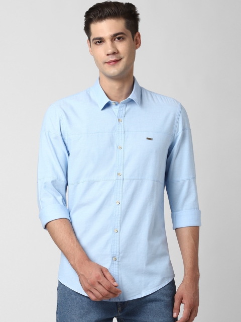 

Peter England Casuals Men Blue Slim Fit Casual Shirt