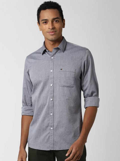

Peter England Casuals Men Grey Slim Fit Casual Shirt