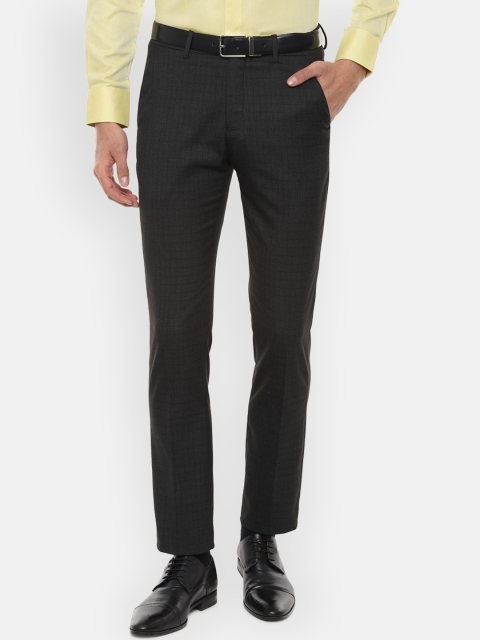 

Louis Philippe Men Black Slim Fit Formal Trousers