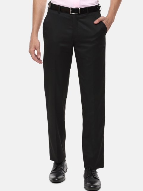 

Louis Philippe Men Black Formal Trousers