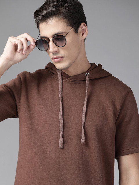 

Roadster Men Brown Hooded Sweatshirt