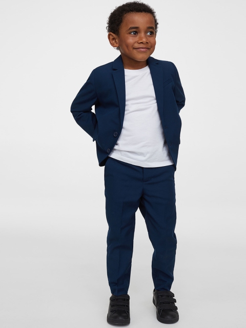 

H&M Boys Teal Blue Slim Fit Suit Trousers