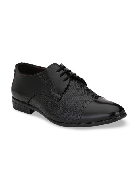 

Ferraiolo Men Black Textured Brogues