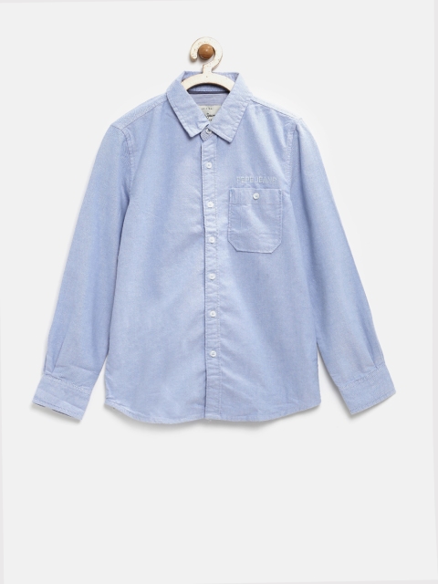 

Pepe Jeans Boys Light Blue Semi Fit Casual Shirt